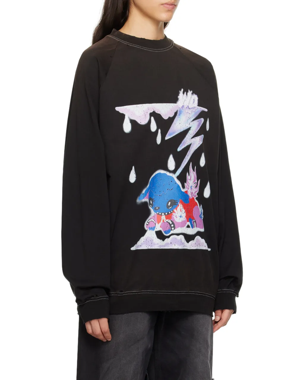 Graphic-Print Cotton Hoodie