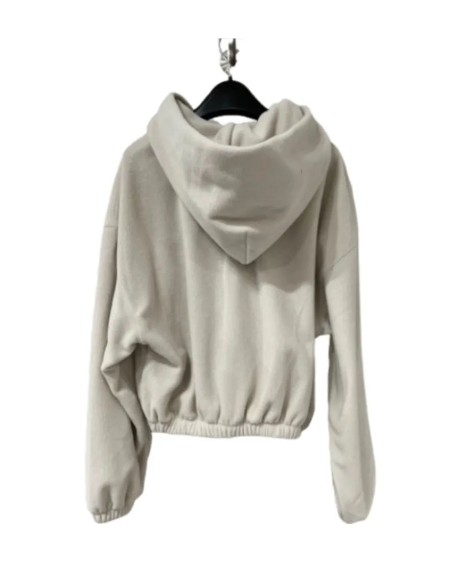 Long-Sleeved Hooded Zipper Sweater