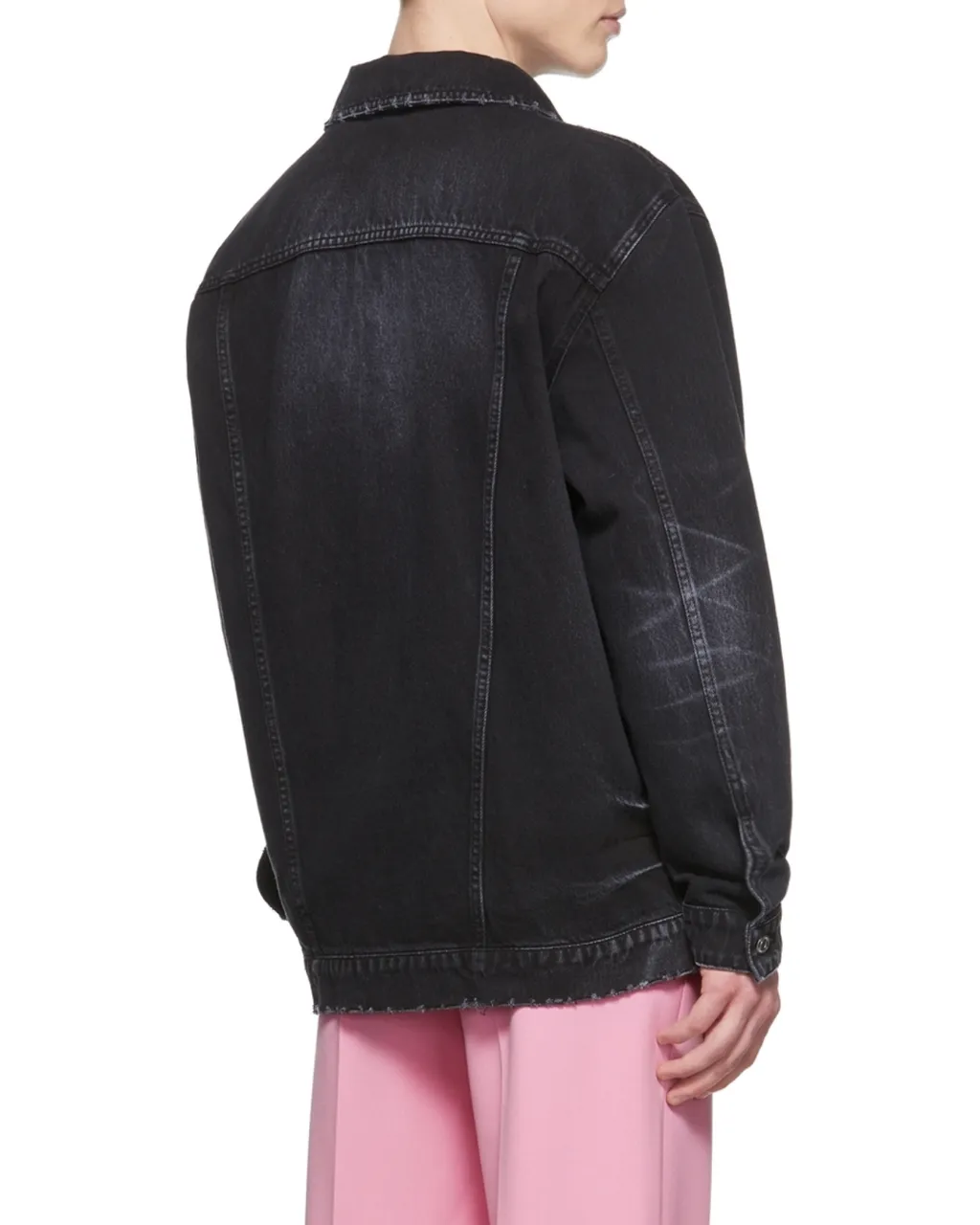 Lapel Long-Sleeved Denim Coat