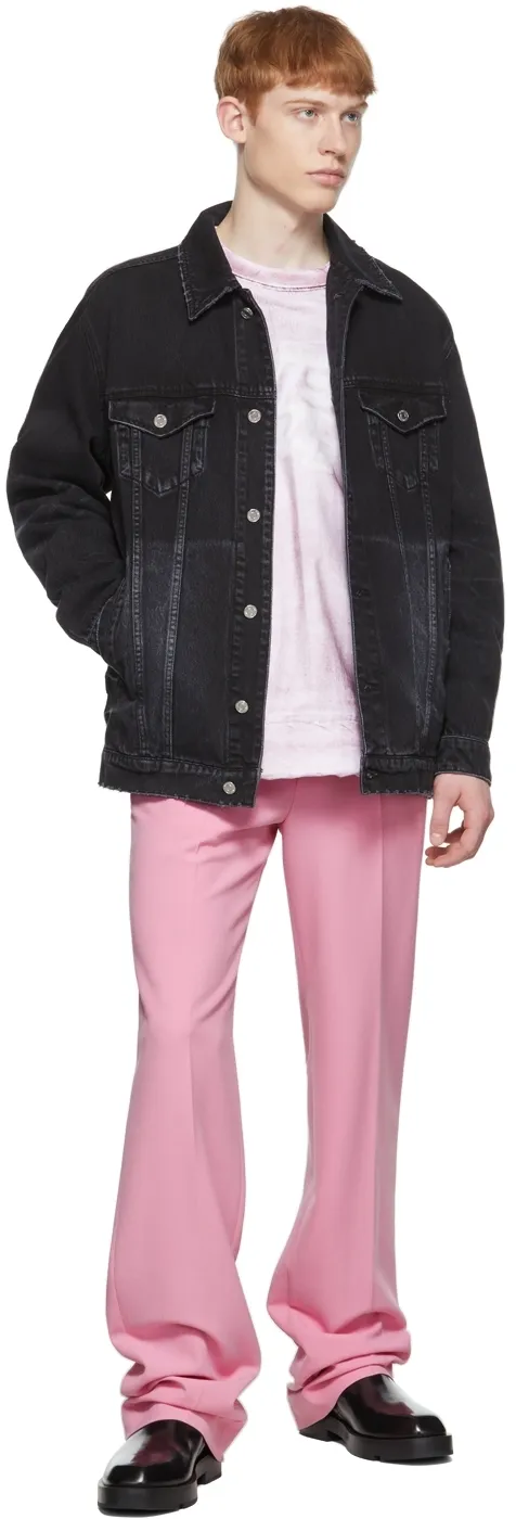 Lapel Long-Sleeved Denim Coat