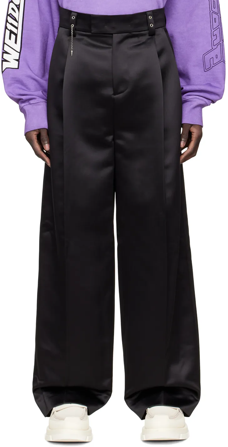 Straight-Leg Cut Trousers