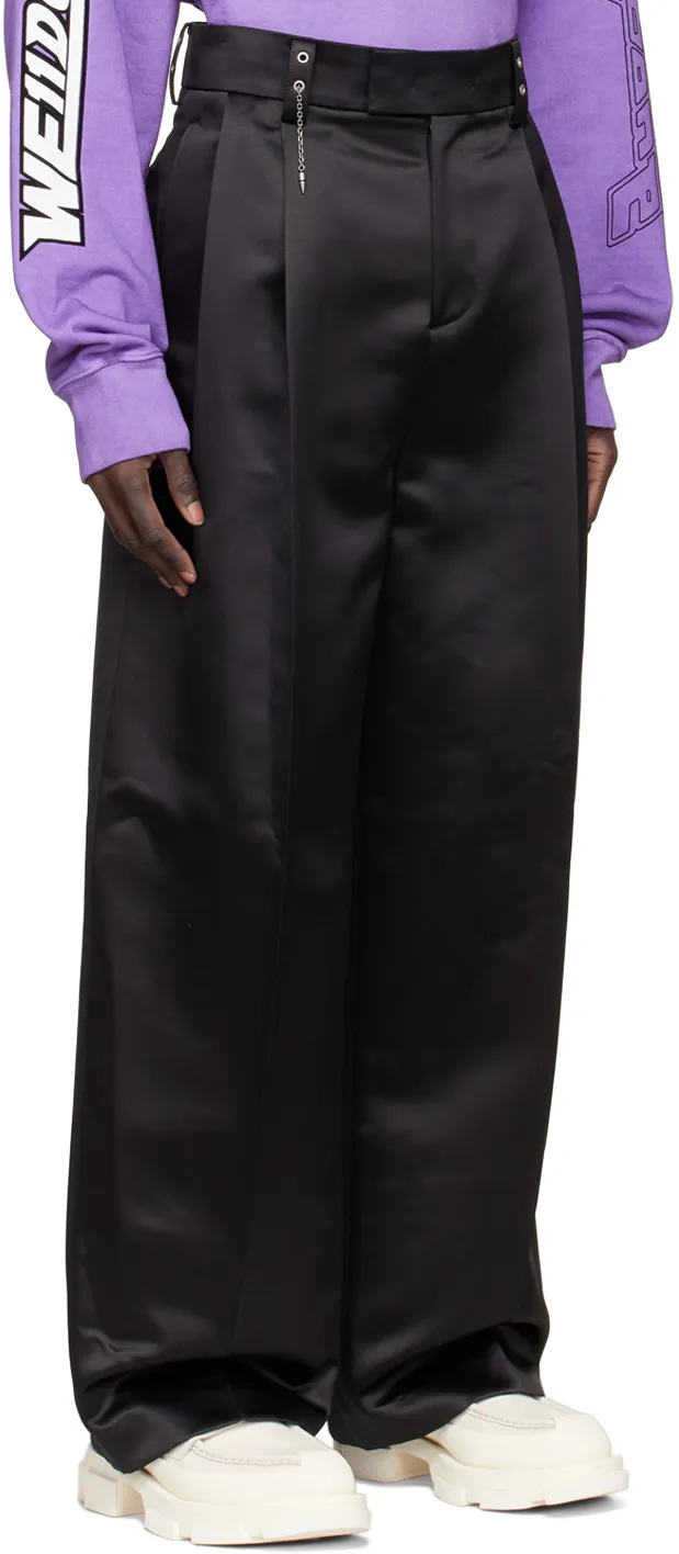 Straight-Leg Cut Trousers