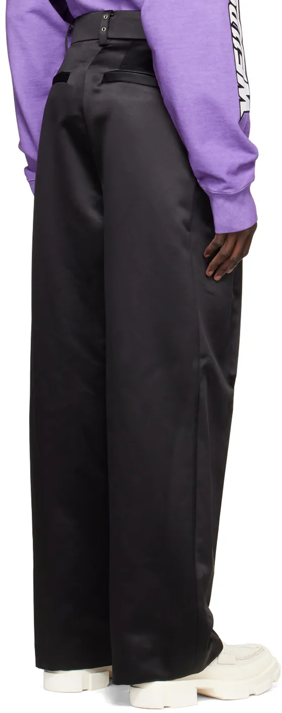 Straight-Leg Cut Trousers