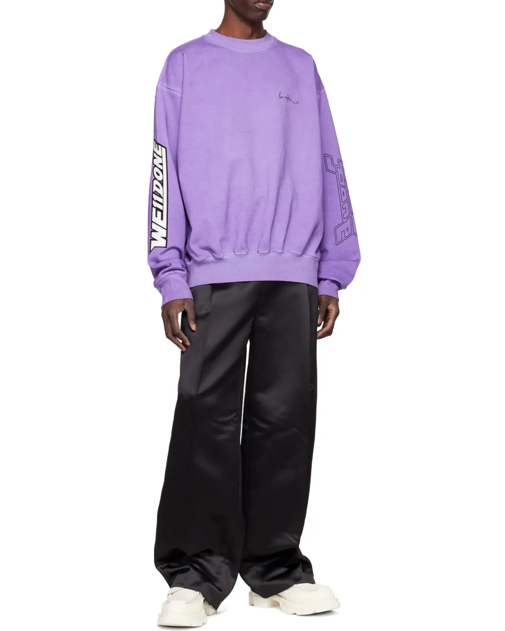 Straight-Leg Cut Trousers