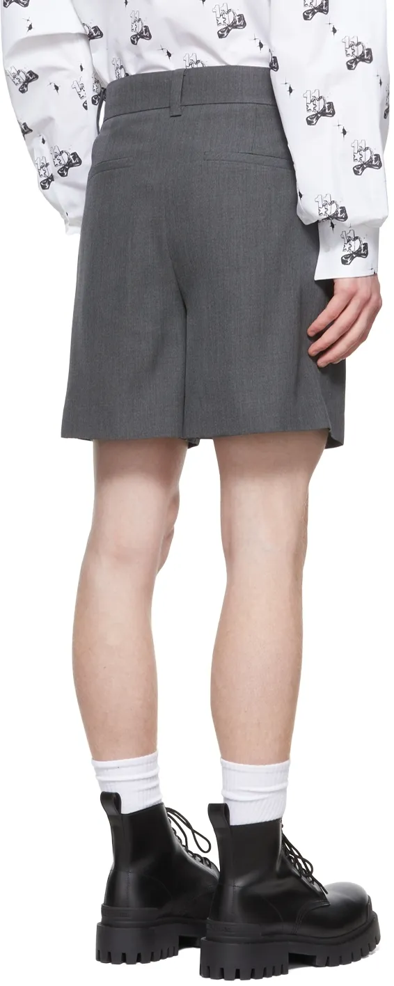 Mid-Rise Tailored Shorts
