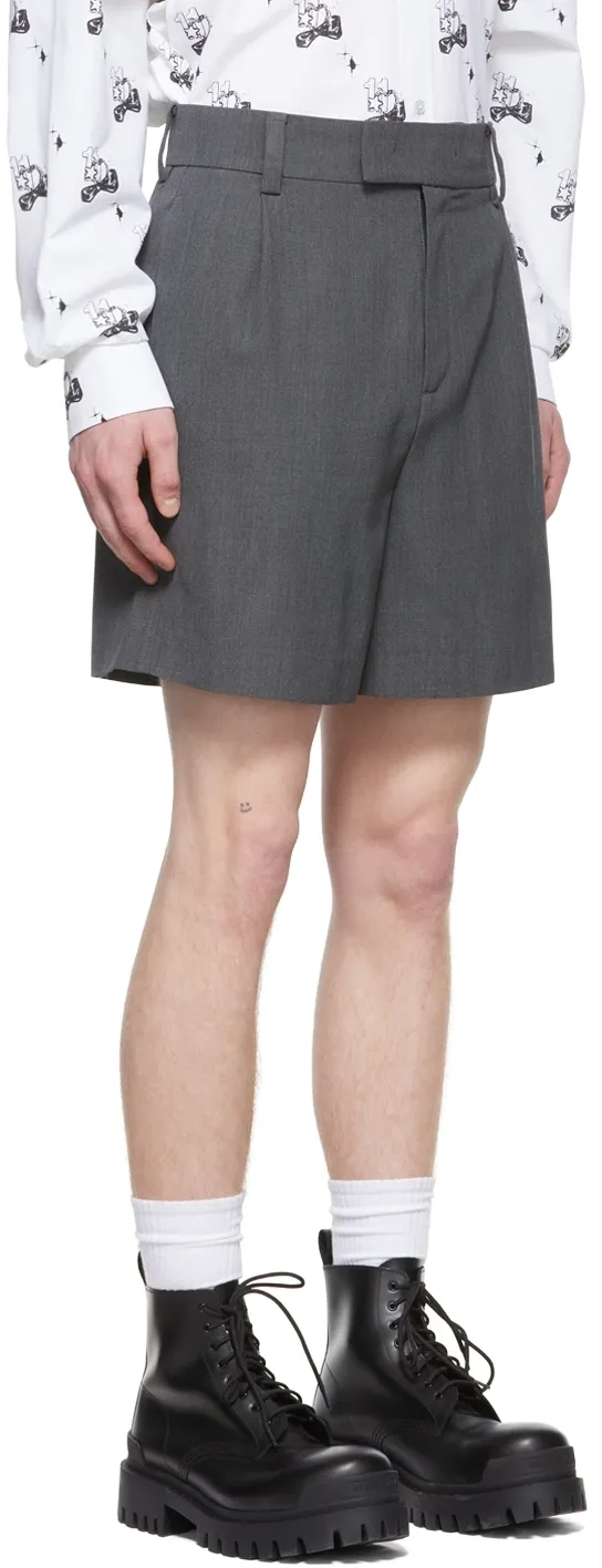 Mid-Rise Tailored Shorts
