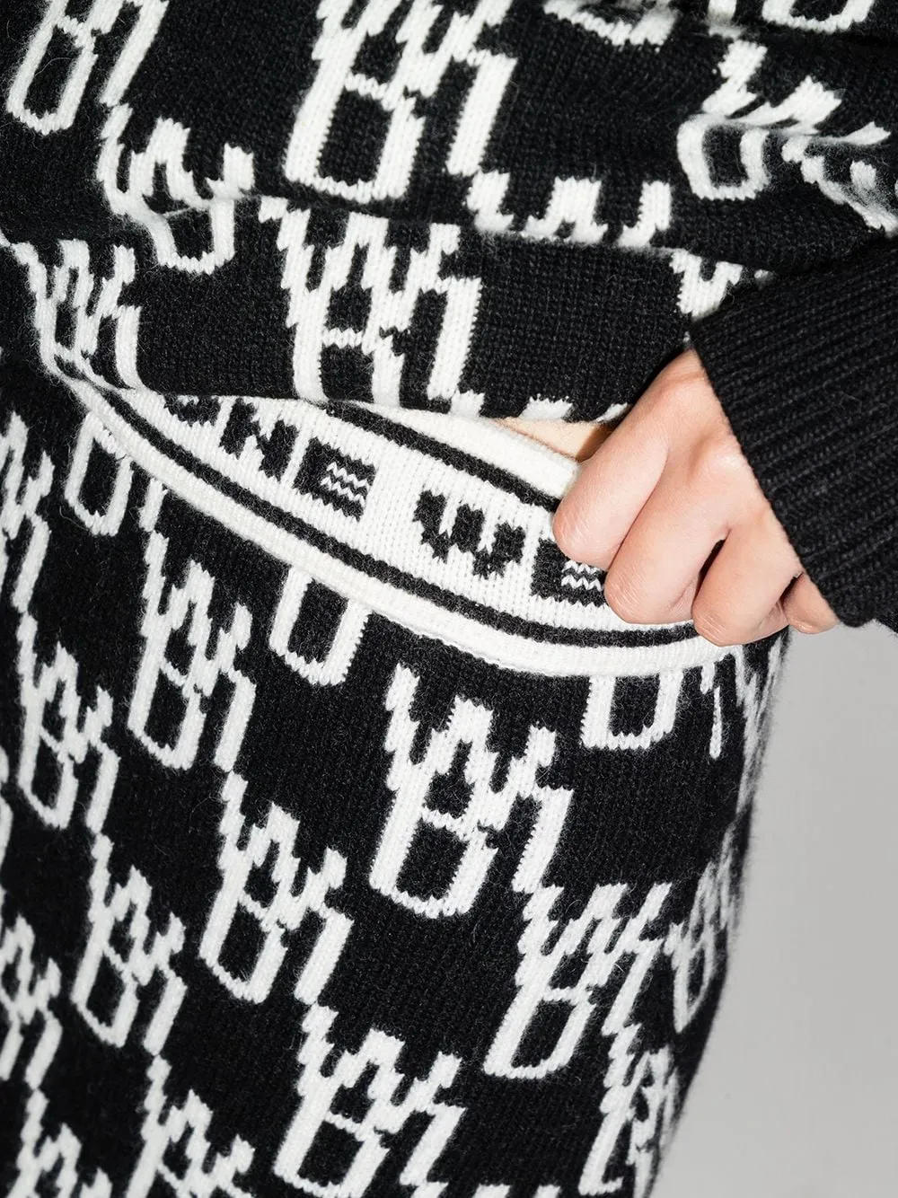 All-Over Logo Knitted Miniskirt