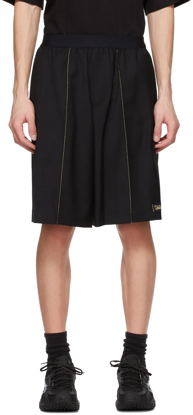 Contrast Sewing Sports Shorts