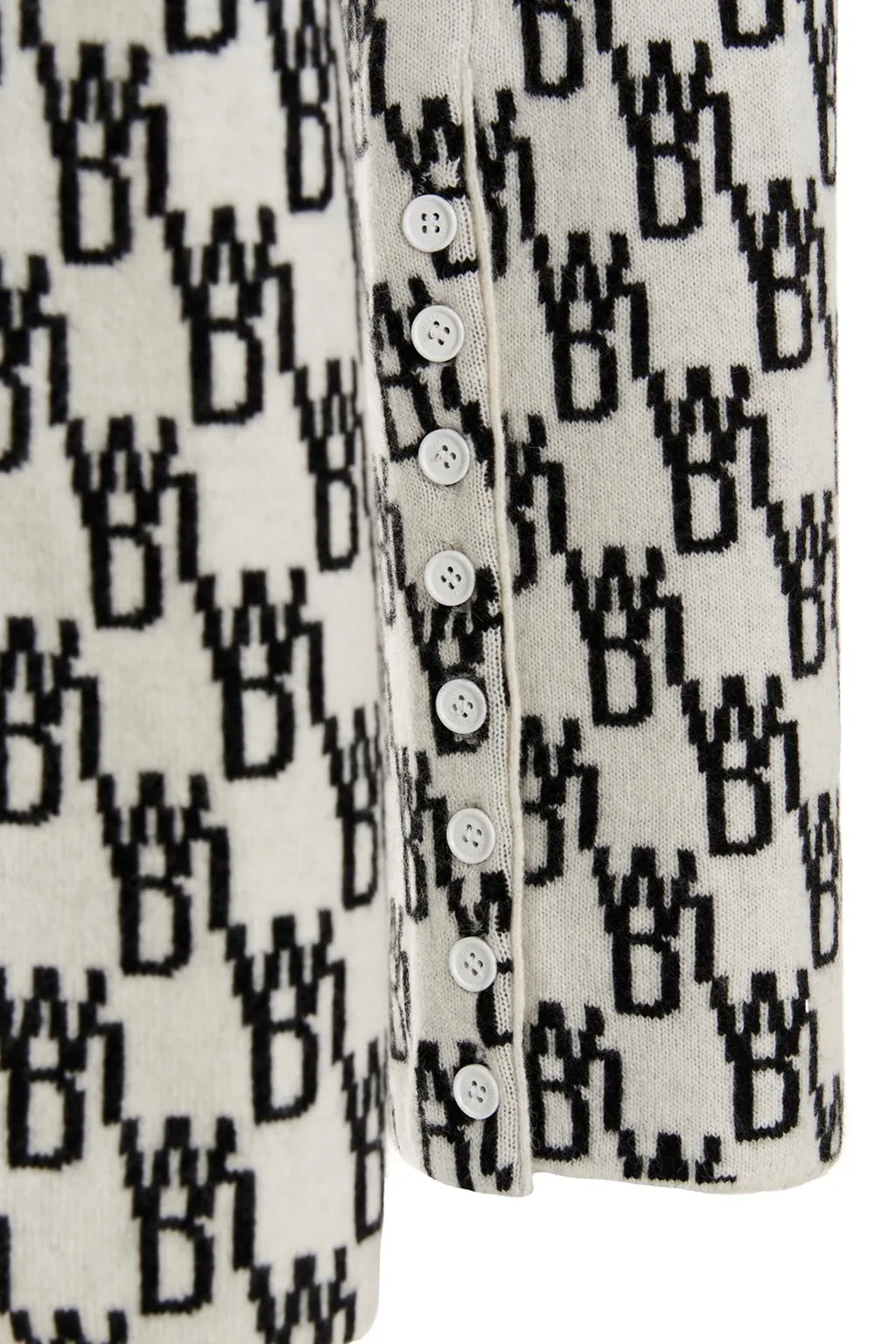Logo Pattern Knitted Leggings