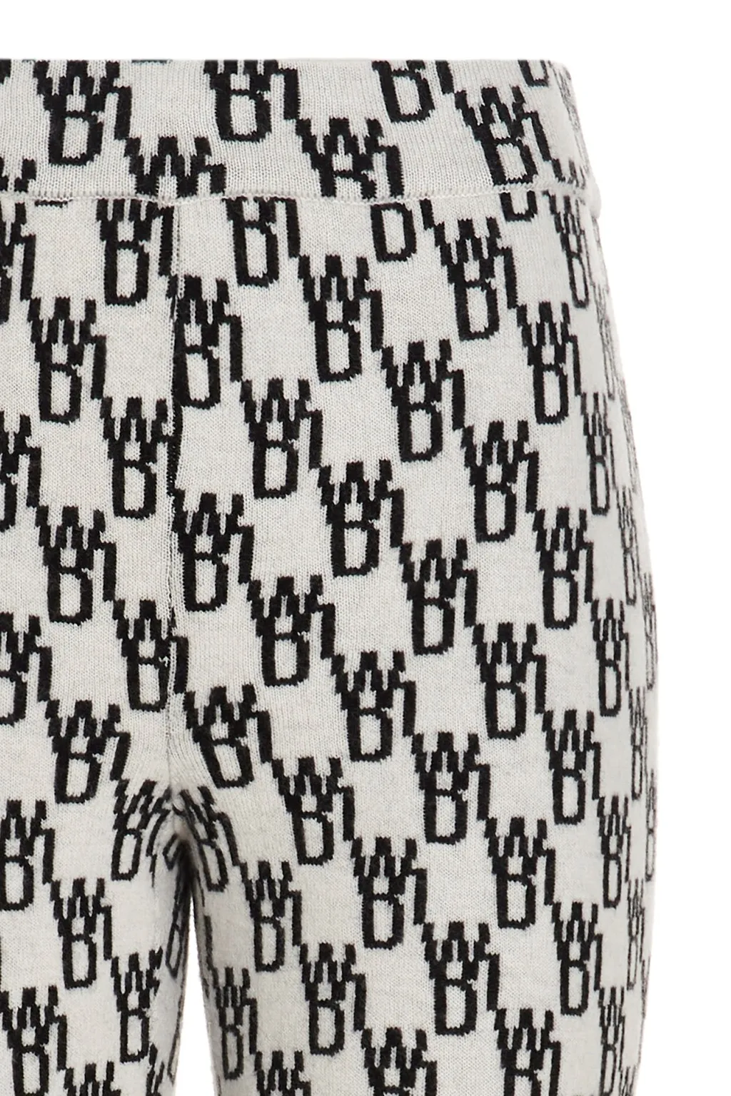 Logo Pattern Knitted Leggings