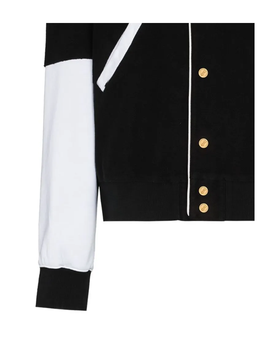 Logo Print Varsity Bomber Jacket
