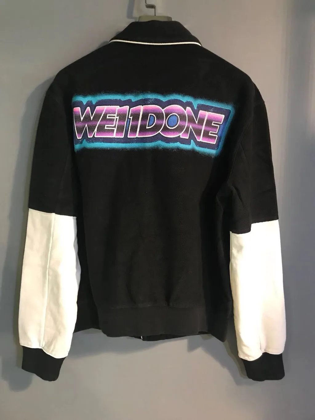 Logo Print Varsity Bomber Jacket