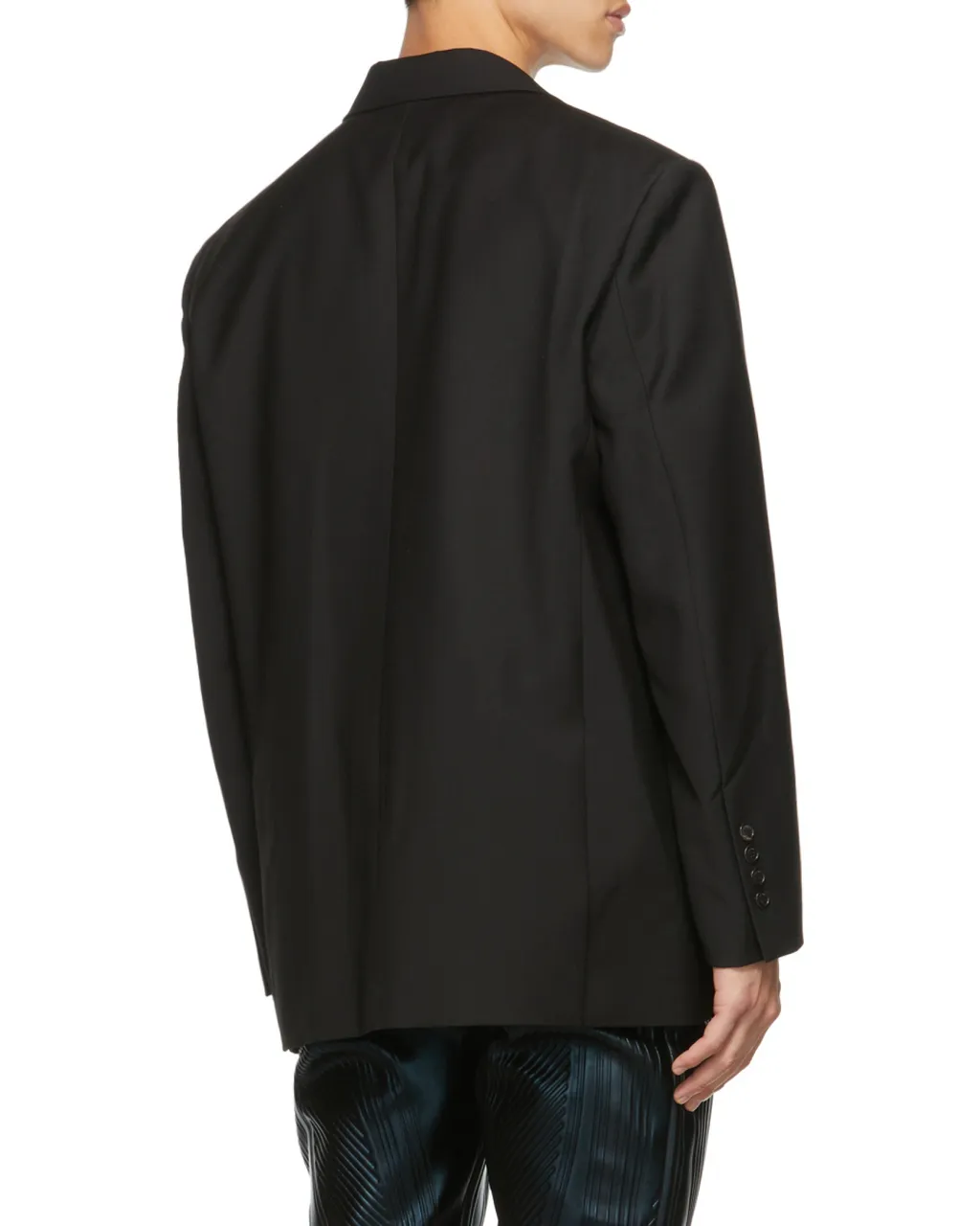 Logo-Patch Long Sleeved Oversized Blazer