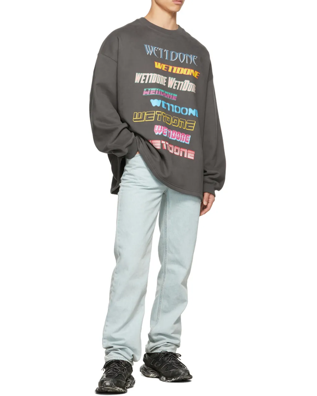 Logo-Print Cotton Jumper