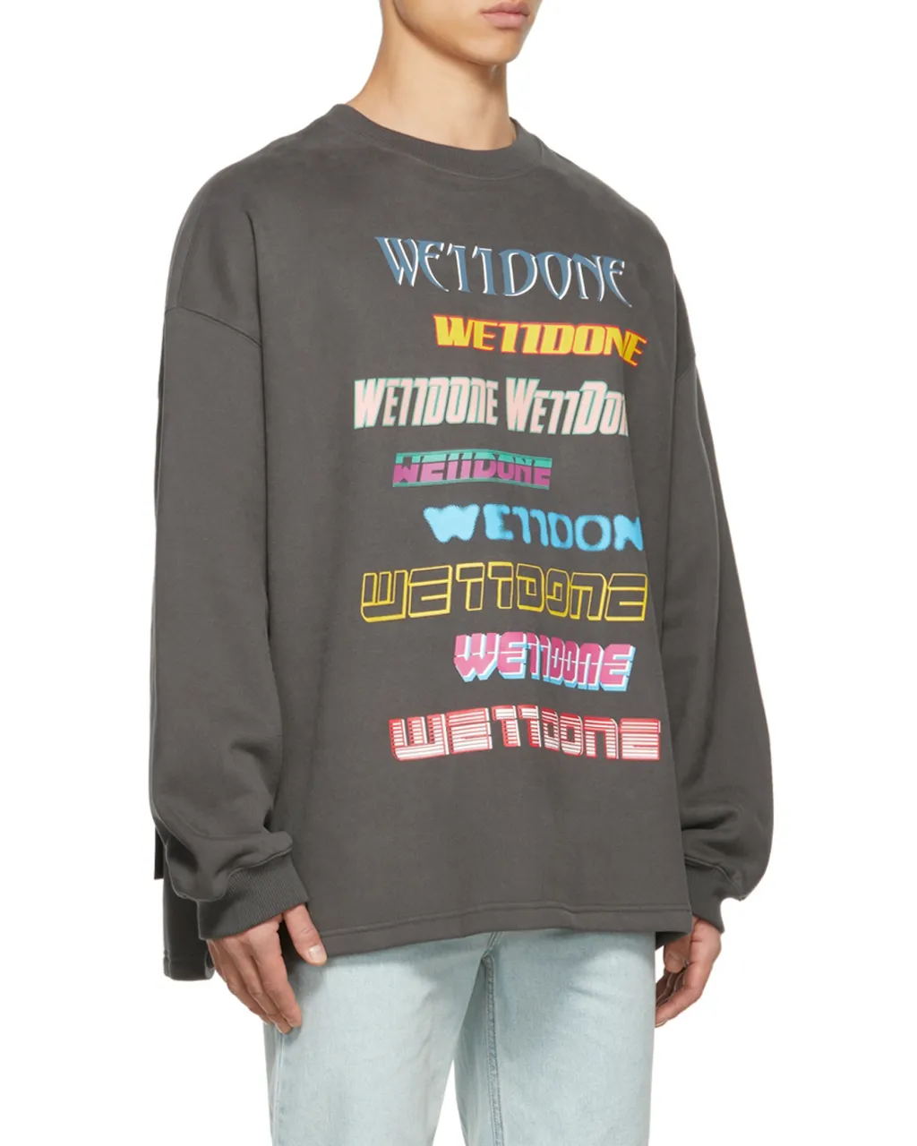 Logo-Print Cotton Jumper