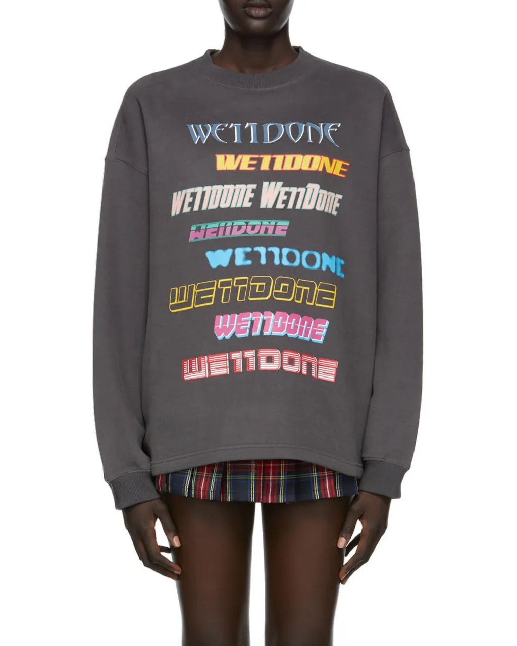 Logo-Print Cotton Jumper