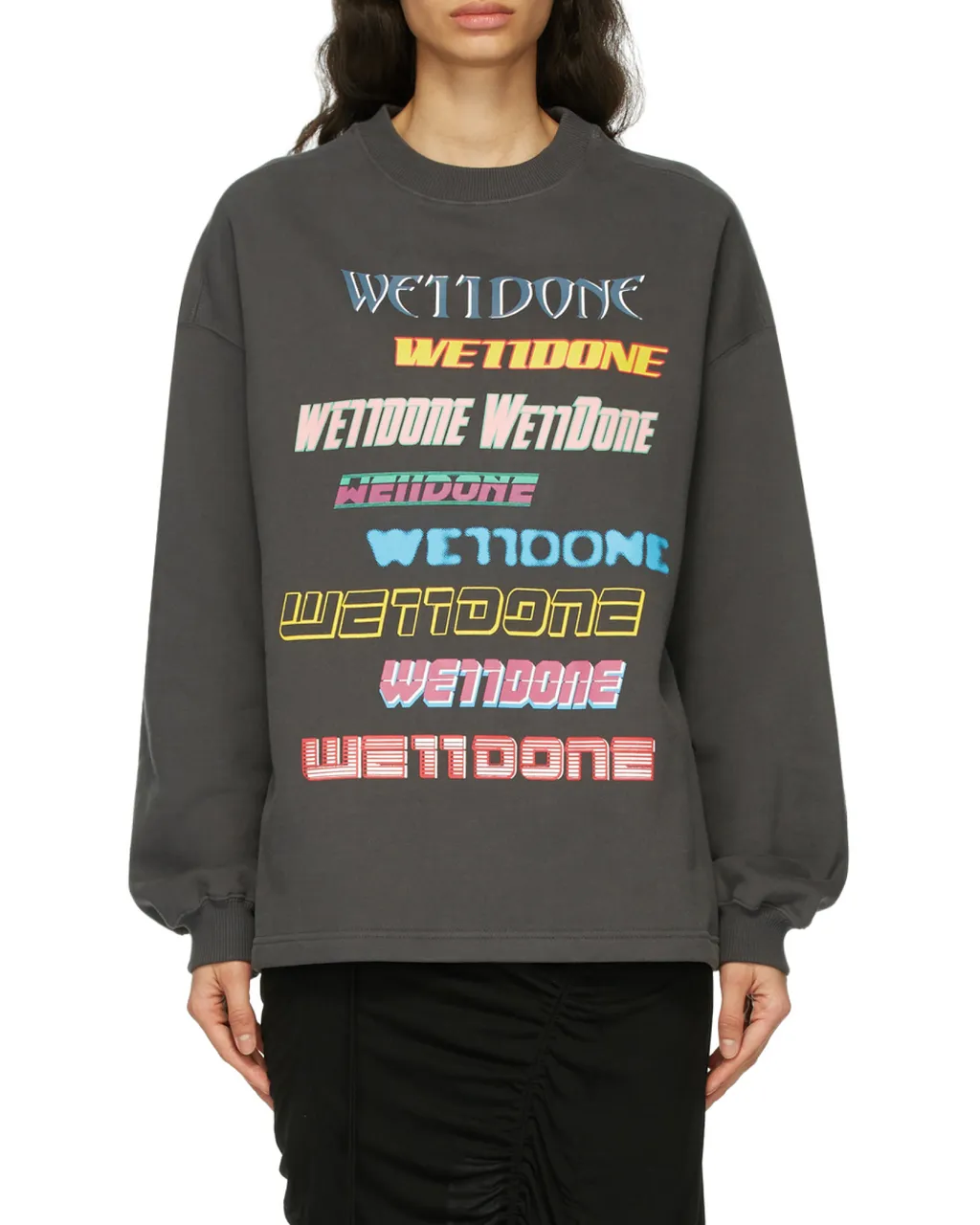 Logo-Print Cotton Jumper