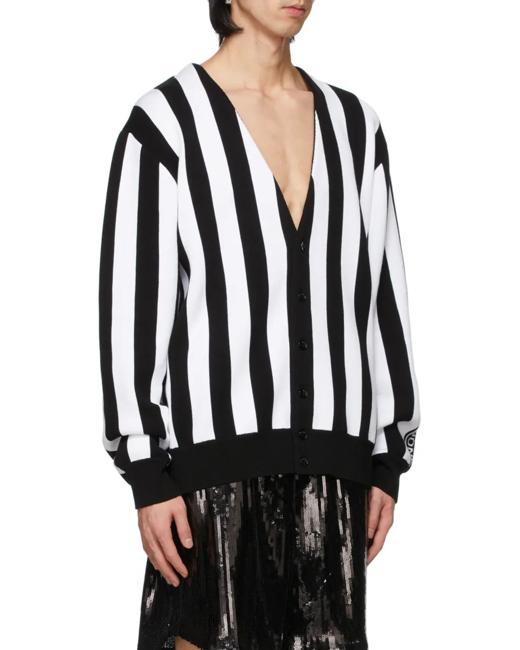 Logo-Sleeve Cardigan
