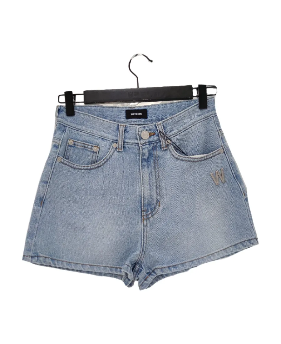 Logo Denim Shorts