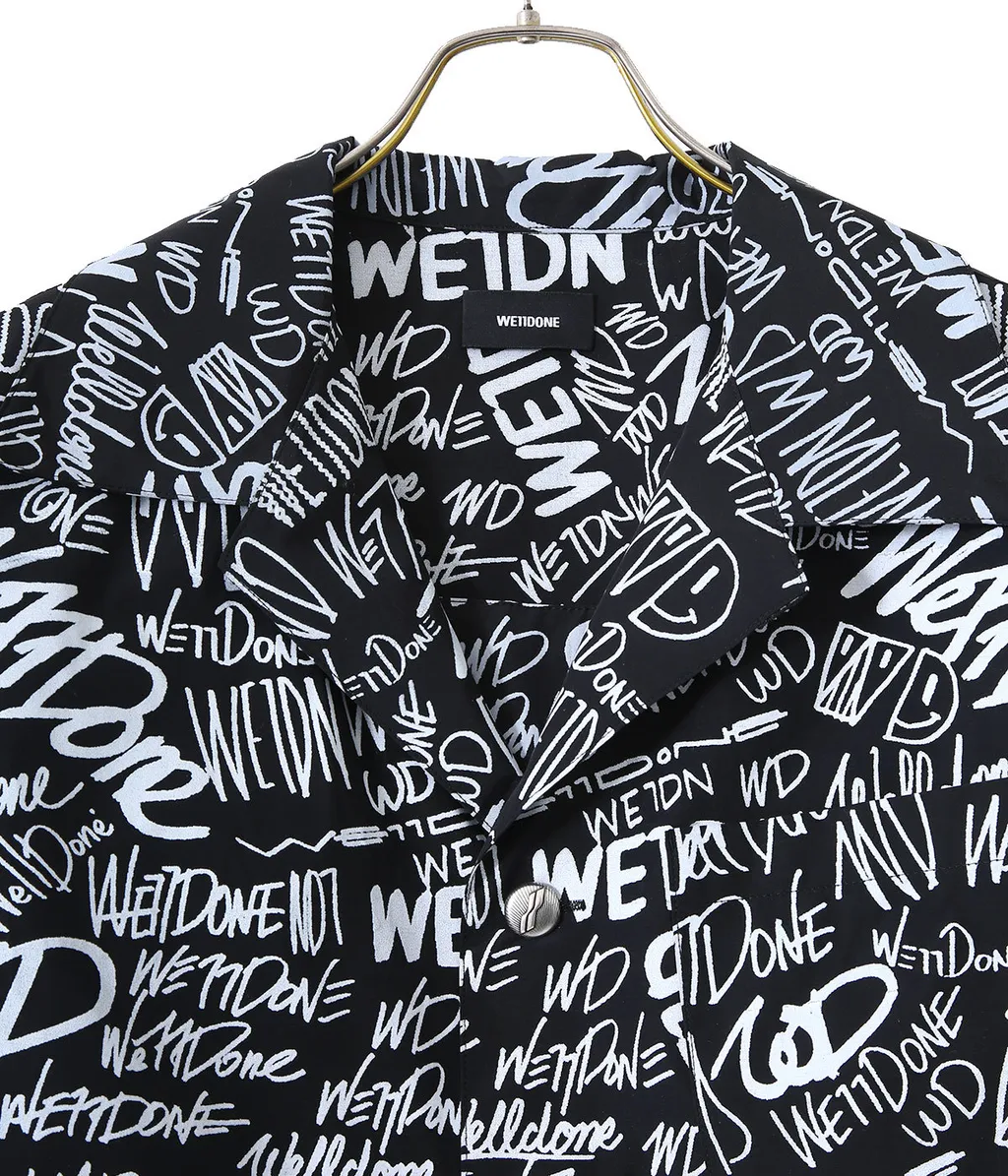 All-Over Logo Print Short-Sleeved Shirt