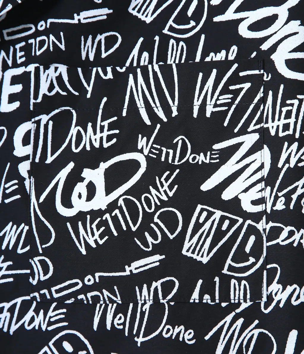 All-Over Logo Print Short-Sleeved Shirt