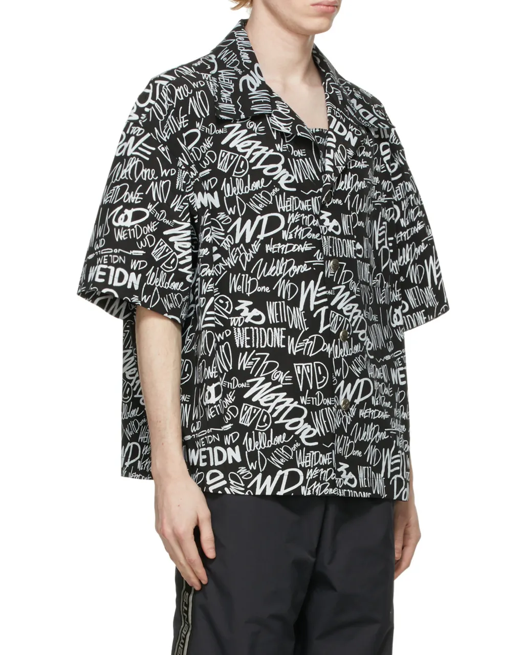 All-Over Logo Print Short-Sleeved Shirt