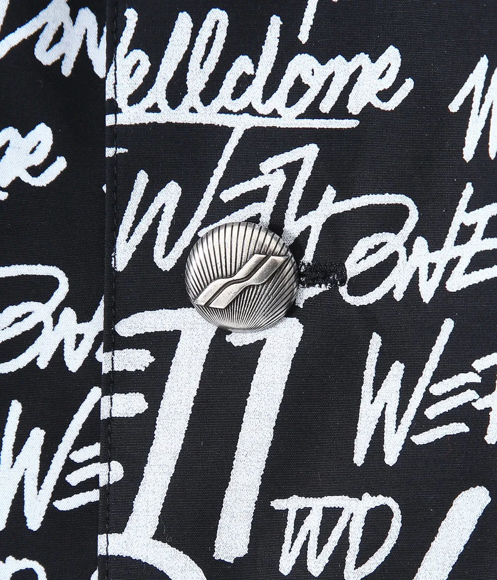 All-Over Logo Print Short-Sleeved Shirt