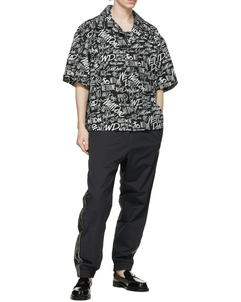 All-Over Logo Print Short-Sleeved Shirt
