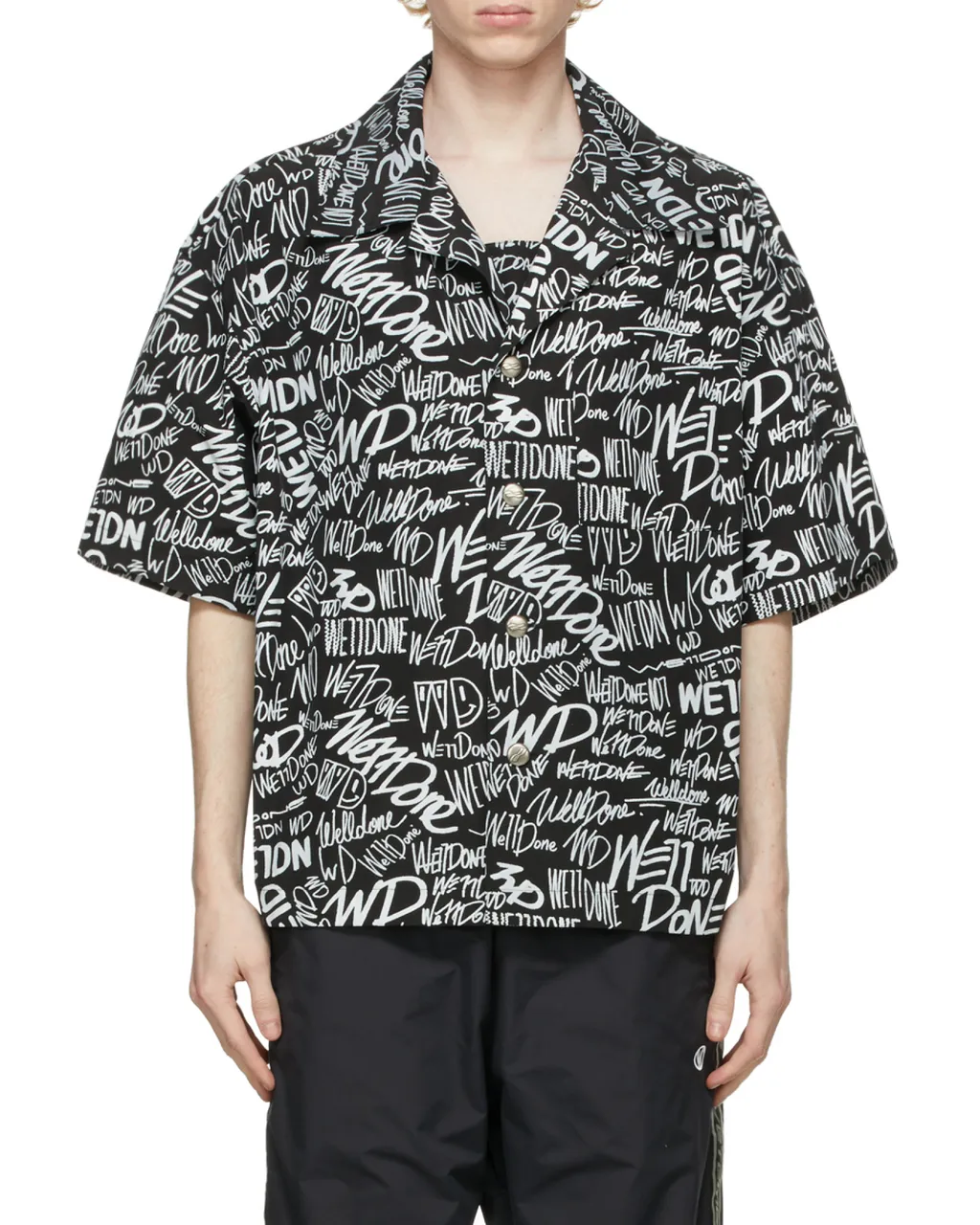 All-Over Logo Print Short-Sleeved Shirt
