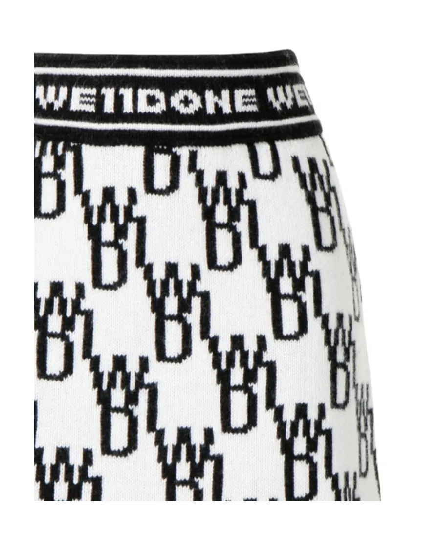 Logo Knit Mini Skirt