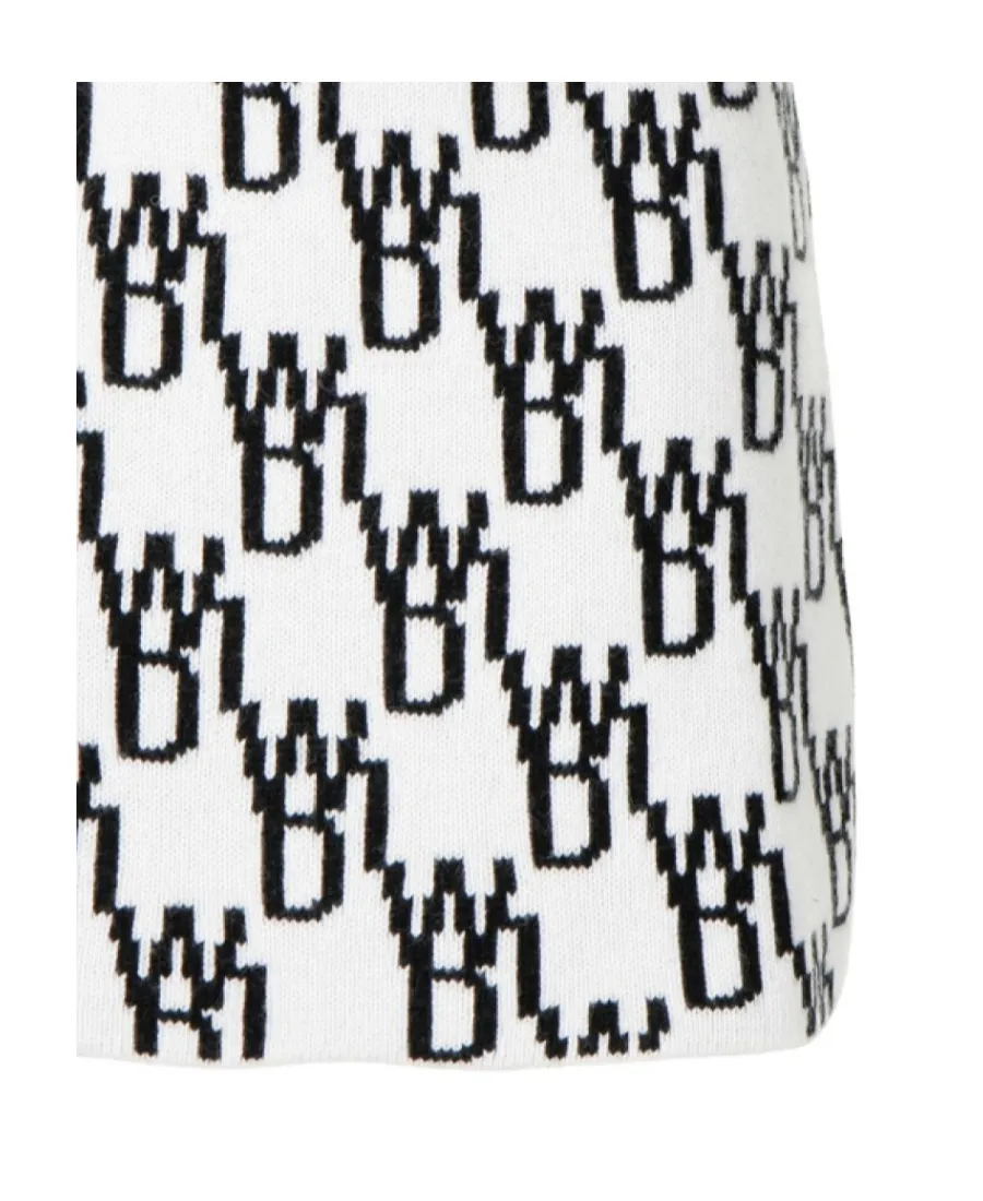 Logo Knit Mini Skirt