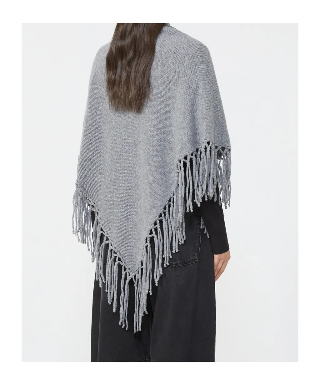 Wool Shawl With Fringes
