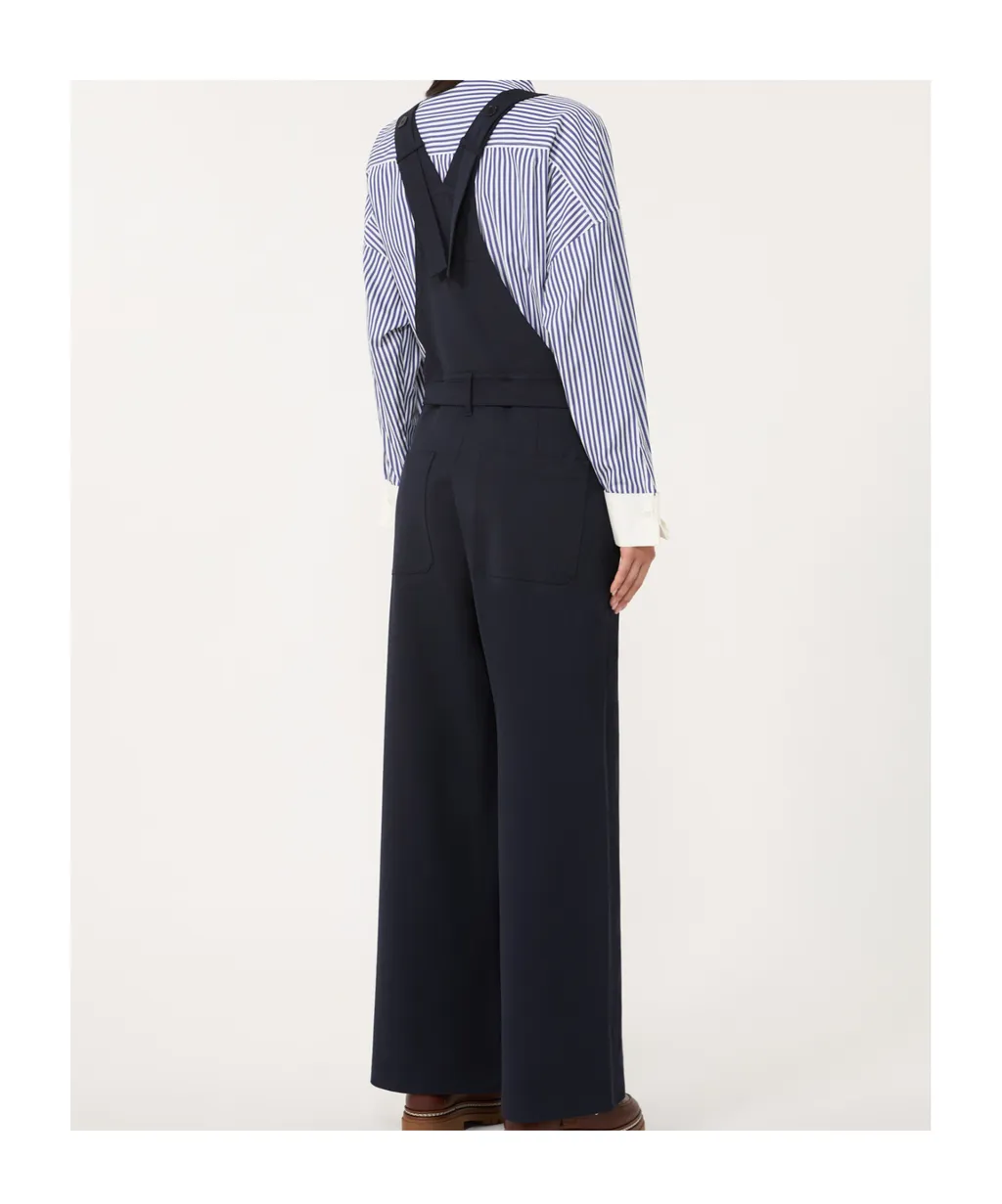Wool Gabardine Overalls