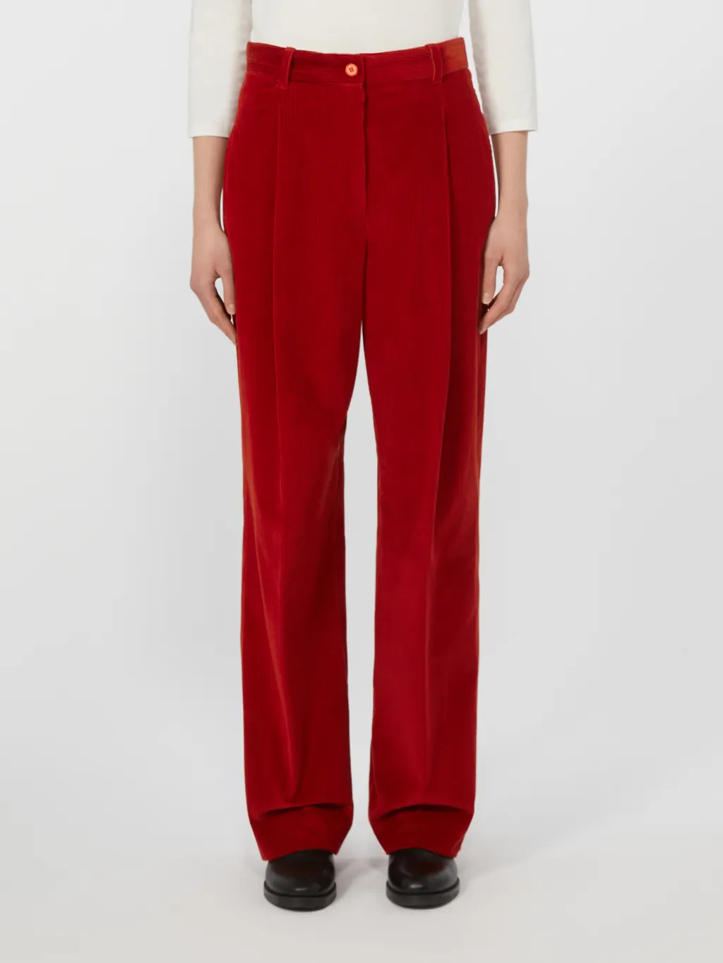Ordine Pleated Straight Leg Pants