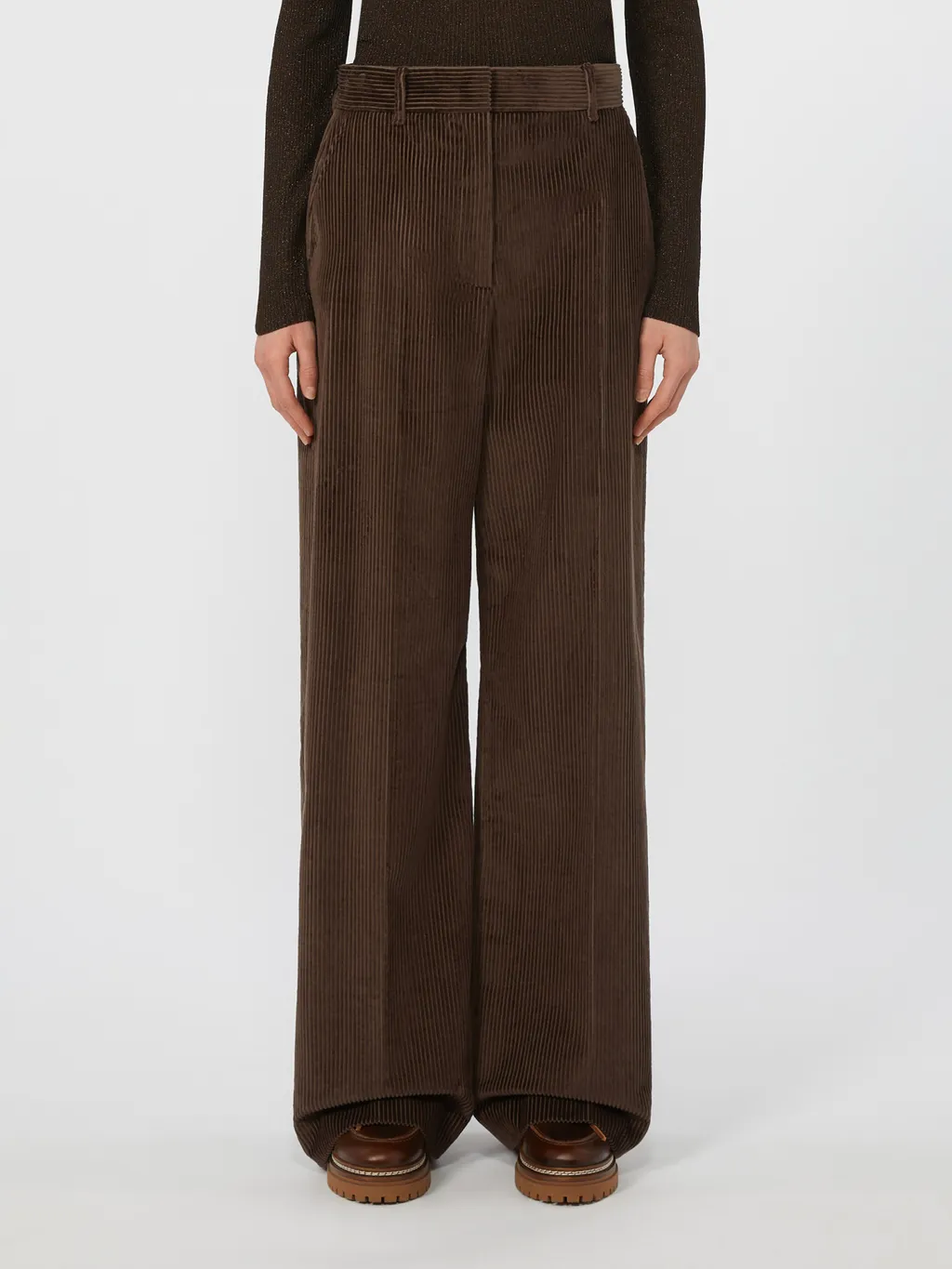 Tania Wide-Leg Corduroy Trousers