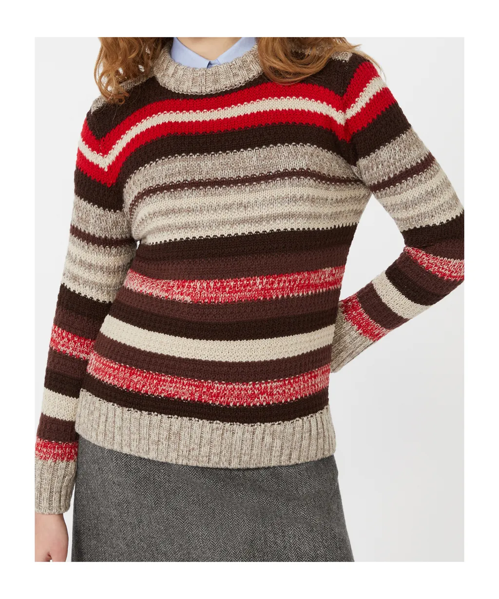 Ribbed Wool Knit Jumper