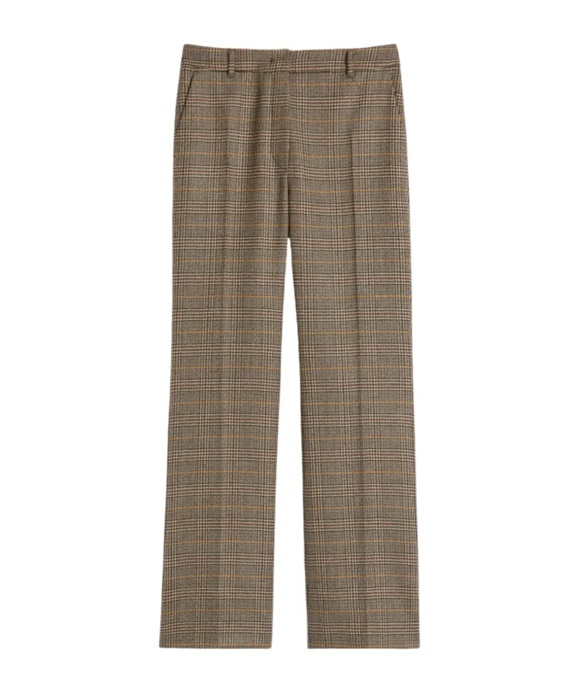Checked Tailored Trousers