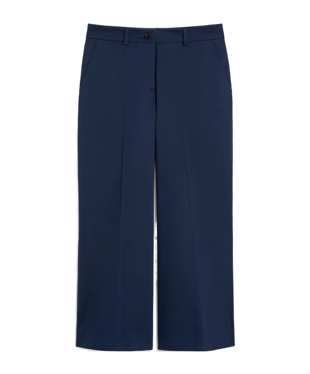 High-Waist Cropped Trousers