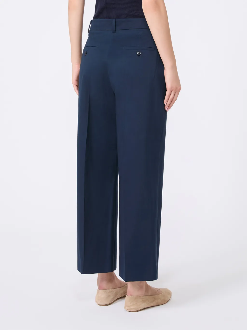 High-Waist Cropped Trousers