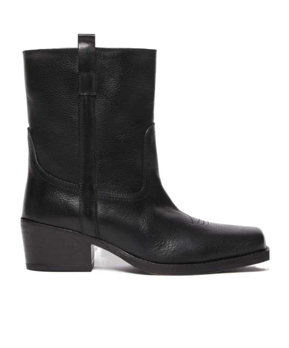 Square Toe Ankle Boots