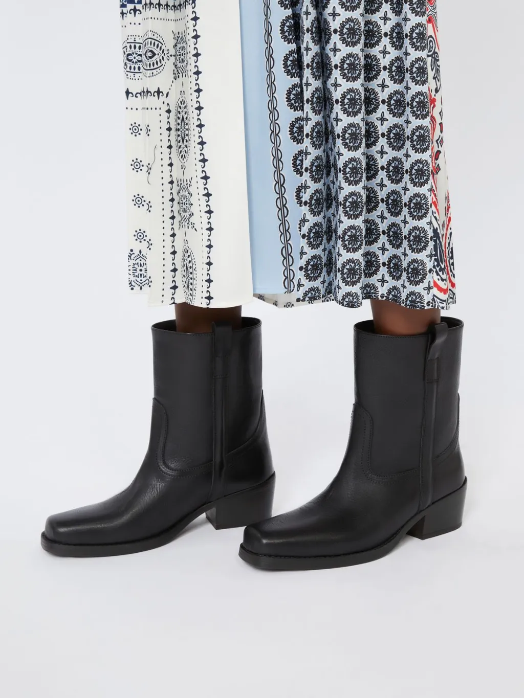 Square Toe Ankle Boots