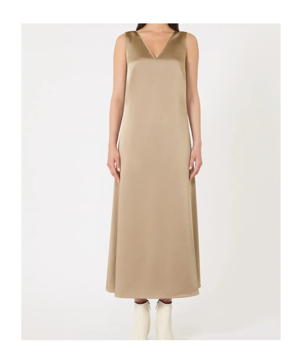 Flowing Satin Dress