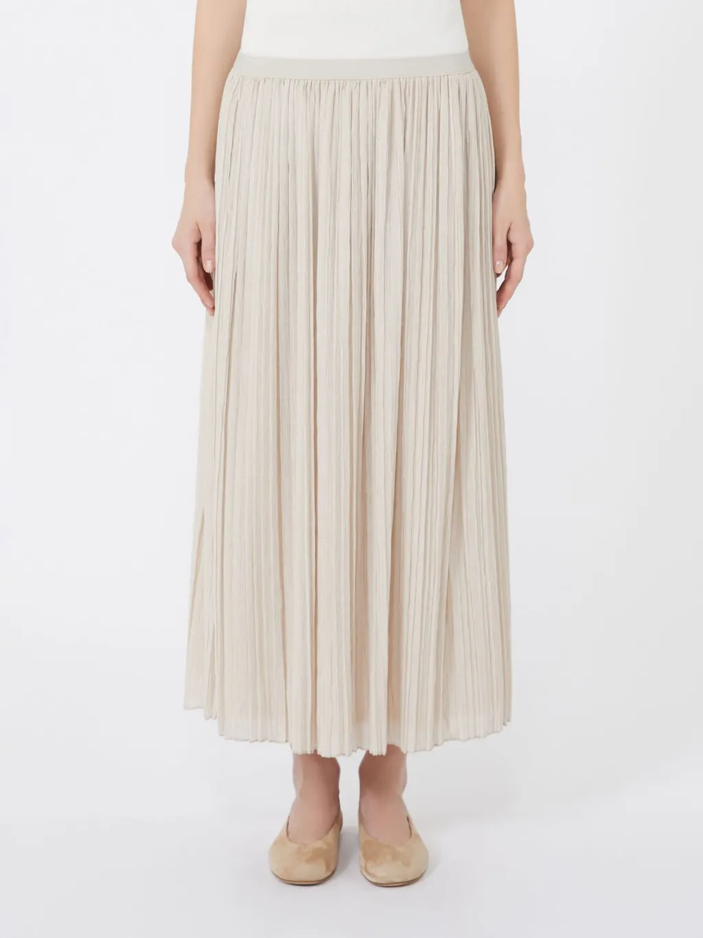 Crepon Jersey Skirt