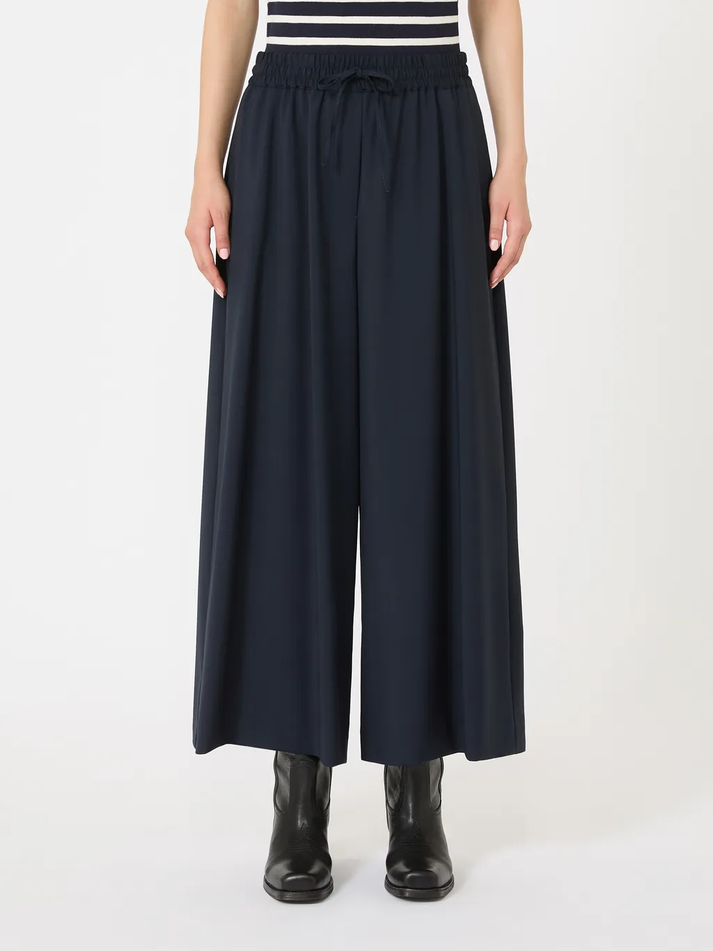 Relaxed-Fit Wool Yarn Trousers