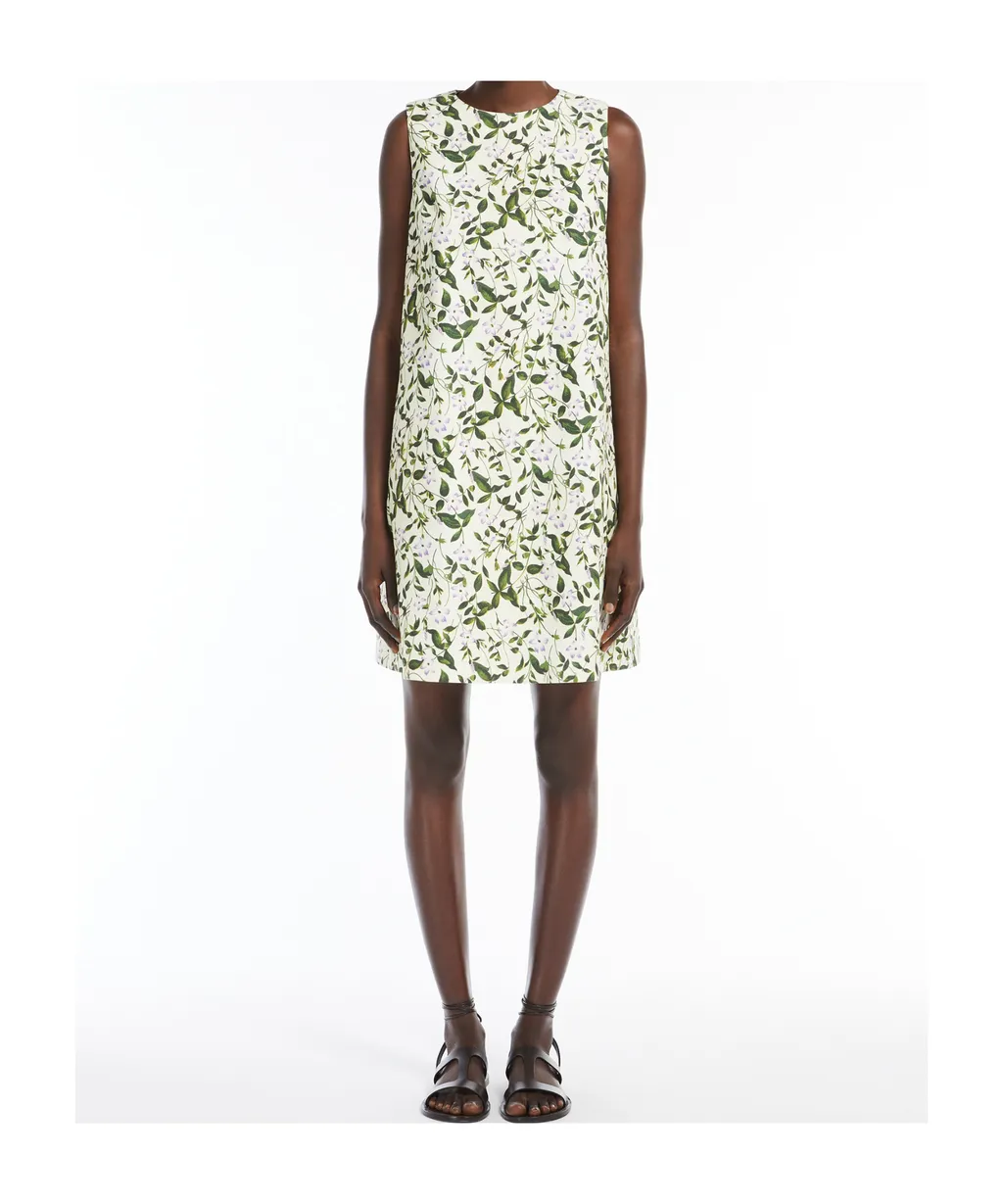 Stretch Cotton Basketweave Dress