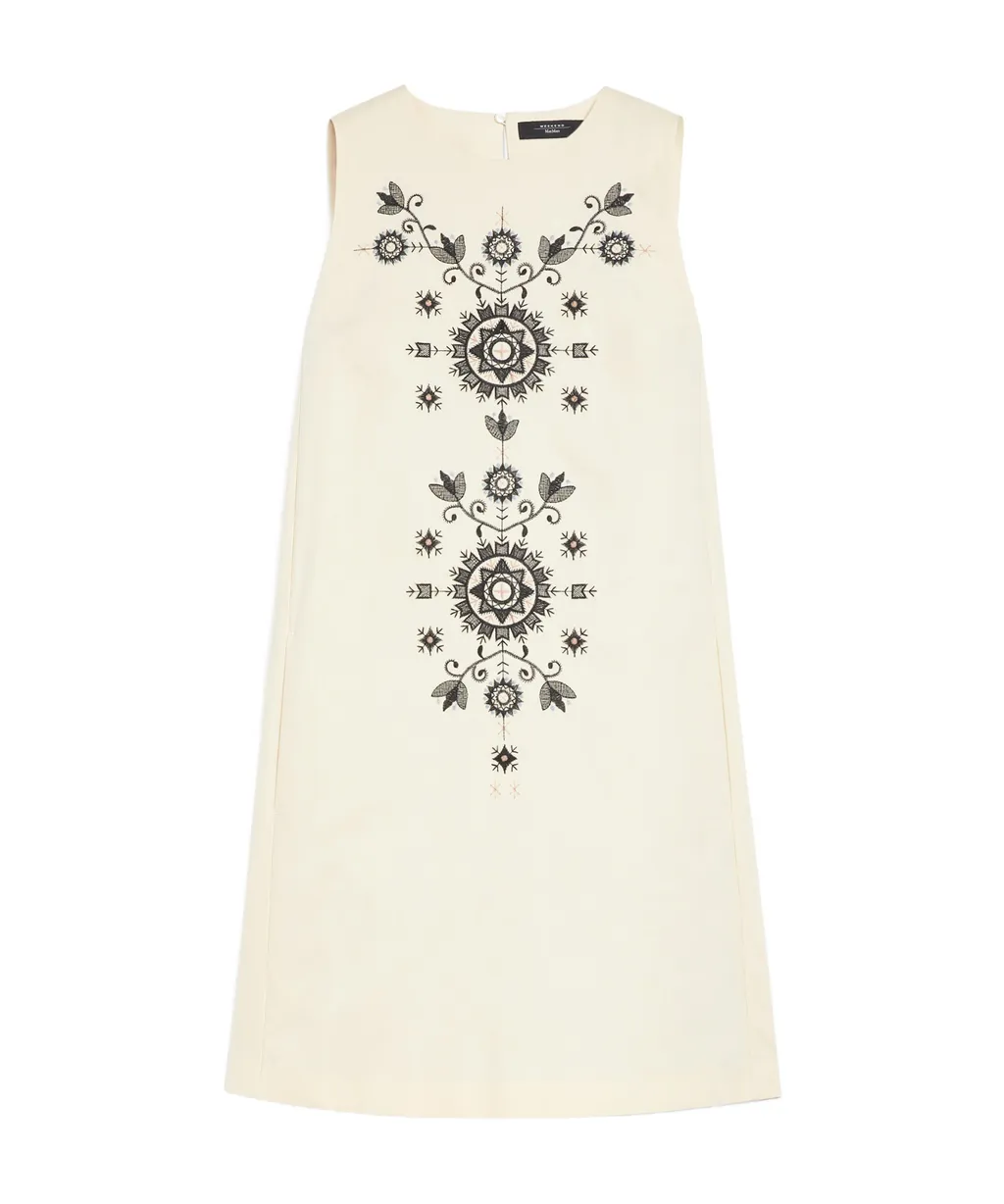 Cotton And Linen Canvas Dress