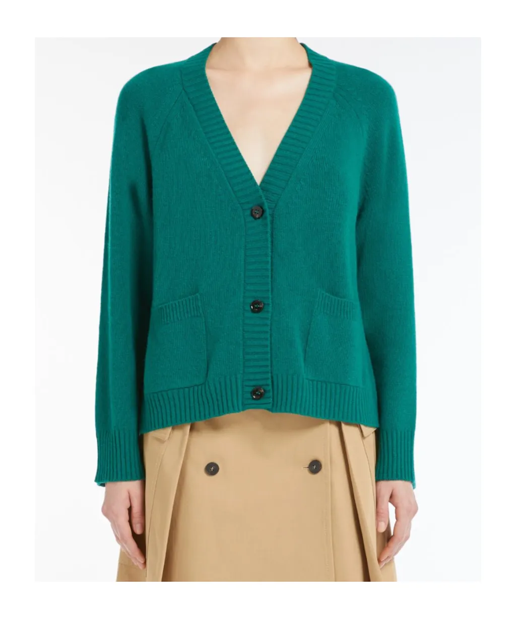 Wool And Viscose Yarn Cardigan