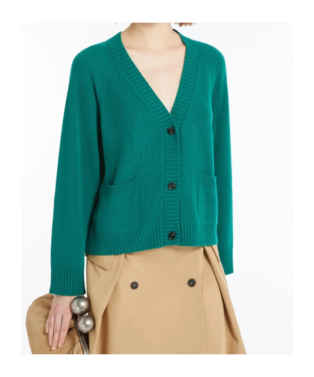 Wool And Viscose Yarn Cardigan