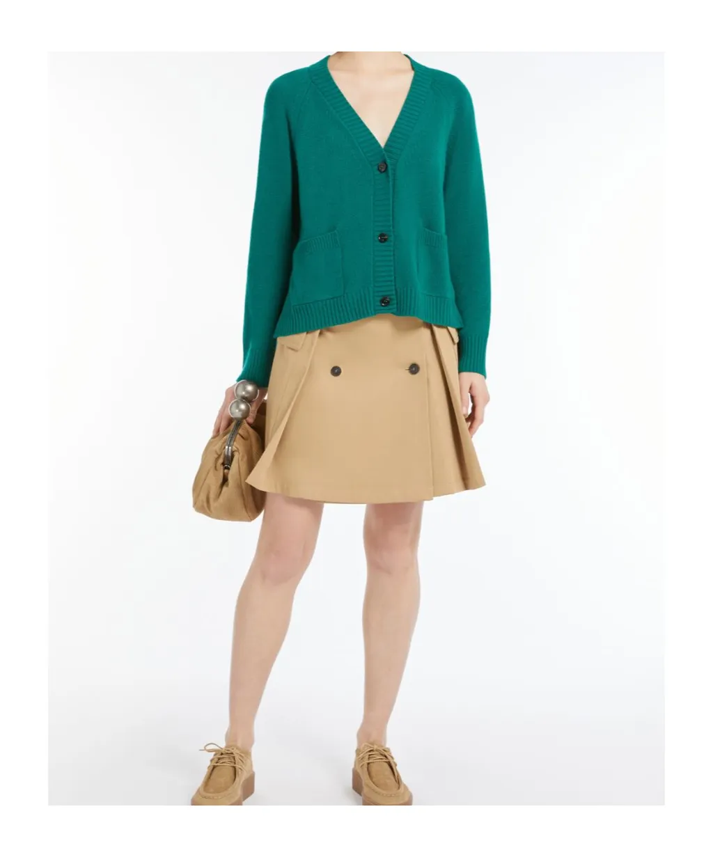 Wool And Viscose Yarn Cardigan