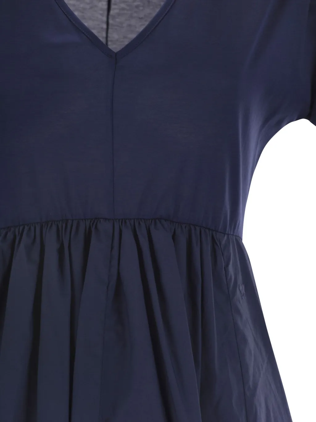 Bronzo V-Neck Short-Sleeved Dress